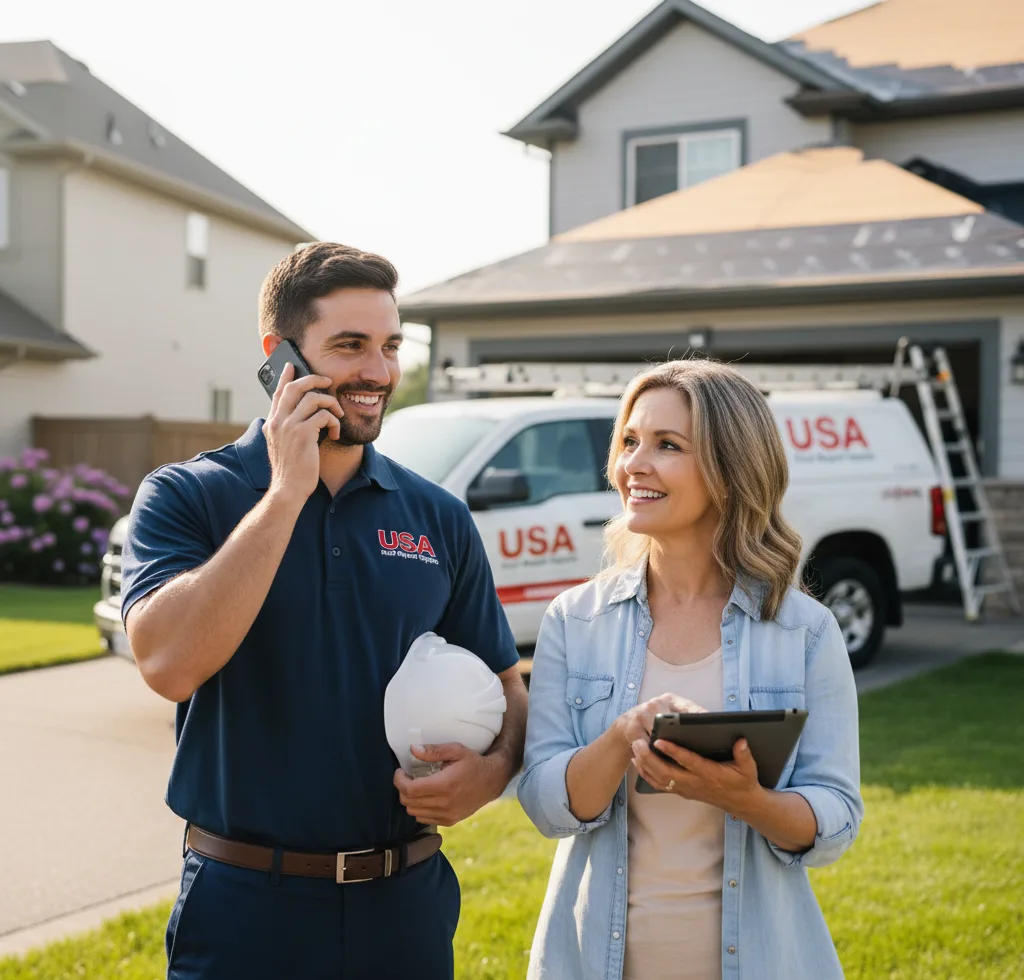 USA Roof Repair Experts customer support in Paulina